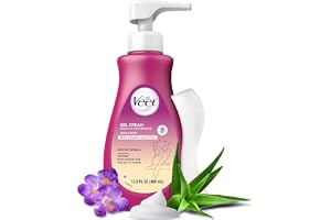 Veet Känslig hud hårborttagningskräm för kvinnor, smärtfri bikini | Återfuktar huden upp till 24 timmar, med ekologisk Aloe Vera, dermatologiskt testad, ingen rakhyvel, hack eller skärsår