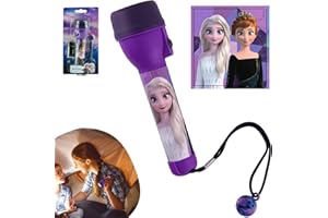 KIDS LICENSING SRV Hub® Lampe torche LED pour enfants pour les amoureux des personnages, jouet de nuit lumineux, cadeau de Noël et lampe de poche aux couleurs vives pour enfants, grande lampe de poche licorne