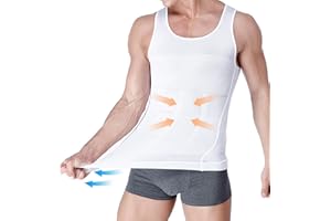 Risipu Kompressionsshirt für Herren, schlankmachender Body Shaper für Männer, Enge Weste für den Taillentrainer