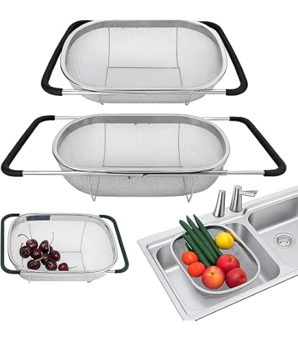 Passoire en acier à poignées extensibles COOK CONCEPT 58890 Pas Cher Passoire en acier à poignées extensibles COOK CONCEPT 58890 Pas Cher