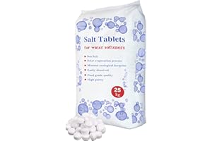 HSD Himalayan Salt Direct HSD 25 Kg Salt Tablets Water Softener Compatible to All water softner Machines 100% Genuine British salt tablets for water softener Of Premium Quality (1 Bag)