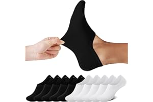 FALARY Trainer Socks for Men and Women, 10 Pairs, Invisible Footwear, Size 35-50