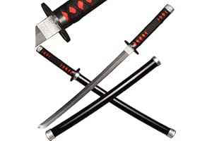 ACTASITEMS Japanisches Anime Cosplay Requisit Dämonentöter Holzschwert -78cm, Katana-Kamado Tanjirou