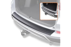 Travall Protector Compatible with Honda CR-V 2014-2017 TBP1081P - Vehicle-Specific Black Smooth Plastic Moulded Rear Bumper Protector