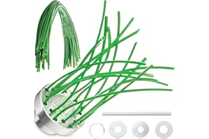 ASYINXSON 2in1 Unkrautbürste Freischneider [Mähen & Pflaster reinigen | inkl. 32m Faden] Wildkrautbürste für Motorsense Zubehör | Fugenbürste Unkraut | Trimmerkopf