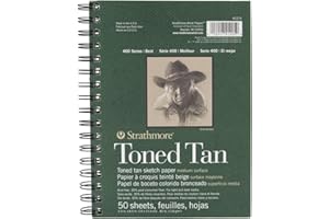 Strathmore Toned Sketch Spiral Paper Pad, Multi-Colour,14 cm X 21.6 cm