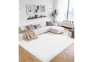 ROHATIM matta med lång lugg, vardagsrum, supermjuk lurvig matta, fluffig, mjuk områdesmatta, sovrumsmattor, supermjuk fluffig