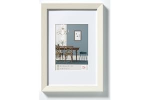 Cornice walther design bianca 30 x 45 cm con passe-partout, cornice in legno Fiorito EF045W