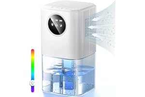 KITMOUS Luftentfeuchter Elektrisch, 1800ML Entfeuchter Raumentfeuchter Leise Dehumidifiers for Home, 35dB Elektrischer Luftentfeuchter Klein mit Abtau- und Schlafmodus, 24H Timer für Badezimmer Küchen Keller