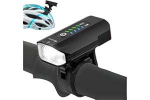 GADISTA France, Lumiere Velo Avant et feu Arriere Velo intégré 2en1, Lampe Velo LED puissantes Rechargeable USB, Eclairage Velo a LED Puissant, Accessoire Velo, Accessoire Trottinette Electrique