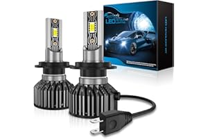 Sycreek Lampadine H7 LED 20000LM, Kit Lampada Sostituzione per Alogena Lampade e Xenon Luci, 100W 12V 6000K Bianco