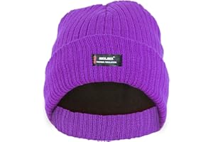 RockJock Ladies Womens Warm Winter Lined Beanie Hat with R40 Thermal Insulation