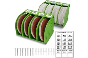 GOSTLE Professional Sanding Discs Tool Storage Boxes Set - Efficient Organization, Offset Snap-On Connection, Grit Classification, Space-Saving Design, Versatile Application - 8 Boxes