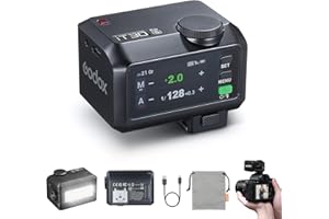Godox iT30 Pro S iT30Pro S Mini Flash for Sony, 2.4G Wireless HSS 1/8000s, Touchscreen Control, TTL Flash Light Speedlight with Built-in Battery & Diffuser Compatible with Sony Camera