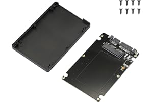 GINTOOYUN 1.8 Pollici Micro Sata SSD HDD A 2.5 Pollici Scheda Adattatore Sata Con Caso Micro SATA 16 Pin Femmina a SATA 22 Pin Maschio Notebook Adattatore