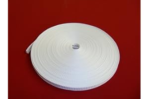 Easy-Shadow – Rolladengurt Breite 23 mm x Länge 10 m - weiß extrem Gurt für Rollladen Gurtband 10 Meter Gurtzugband Zugband für Rolladen Rolladenwickler Aufzuggurt Minigurt Gurtzug Gurtzugband - weiß