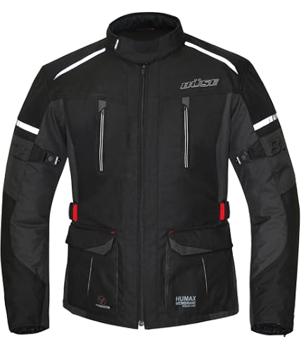 Büse Carson Motorradjacke – Textiljacke Wasserdicht & Atmungsaktiv Mit Protektoren – Für Touren & Alltag