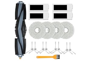 Asdazrxy Accessori di Ricambio per aspirapolvere Ecovacs DEEBOT T20 OMNI/ T20e OMNI, 1 Spazzola Principale, 4 Filter HEPA, 4 Panini, 8 Spazzole, 1 Spazzola di Pulizi