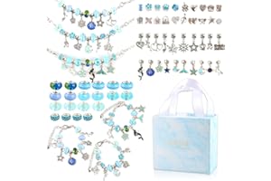 WDJLNZB Zestaw bransoletek z koralikami, zestaw do robienia bransoletek dla dziewczyn, zabawki dla dziewczyn prezent dla dziewczyn zestaw rękodzieła, zestaw do robienia bransoletek, prezent dla