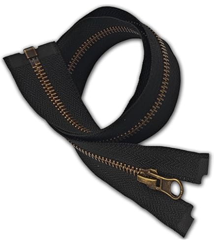 Fashion-Zipper Loop - brüniert - 1 Stück