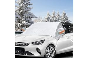 LEONSHCO Pare-brise de voiture - Film de protection contre la glace - Pare-soleil - Protection solaire - pare-brise avant - Pour l'été - Hiver - Contre le soleil - Poussière - Neige