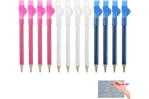 iuiiaii 12 PCS Tailors Chalk Pencils Set, Sewing Accessories Fabric Chalks for Sewings, Sewing Chalk for Marking Fabric Suitable for Clothing Modification DIY Handicrafts Embroidery Decoration