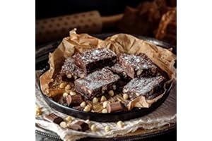 Wilfreds Luxury Chocolate Brownies With Milk and White Chocolate Chips: The Ultimate Brownie Experience - 12 Handmade Indulgent Brownies in a Letterbox Friendly Gift Box – A Great Gift for Him or Her