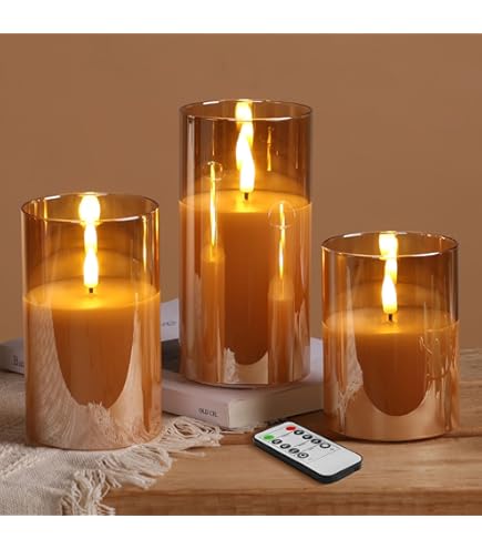 Eywamage - Velas De Columna, Delgadas, Sin Llama, | Envío Gratis