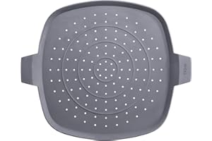 Woll Silikonowa osłona przed pryskaniem, podstawka i osłona patelni, silikonowa ochrona przed pryskaniem, kwadratowa, 28 cm x 28 cm