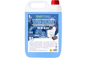 PROQUIMAR Vanfresh WC Blue – Líquido para Depósito de WC Químico 5L | Aroma Fresco, Limpieza y Control de Olores para Inodoros Portátiles, Autocaravanas y Camping