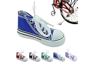 NIBLIDO Bicycle Kickstand,Personalized moto foot support small shoe motorbike side stand Kickstand Extension Pad 1pc Motorcycle Stand Cute Mini Canvas Shoes Side Stand Motorbike Accessories (Blue)