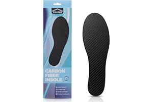 Plantillas de fibra de carbono FAKILO 1 par, inserto de zapato rígido para artritis, dedo del pie de césped, Hallux Limitus