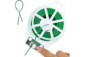 ZSTNPP 100m Garden Wire, Plant Twist Ties Support Wire With Cutter, Plant Ties, Garden Ties, Garden Wire For Climbing Plants, Gardening Wire