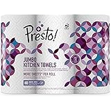 Marchio Amazon - Presto! Maxi Asciugatutto da cucina, Bianco, Confezione da 3