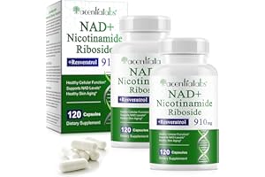 CCKULOOB Liposomale NAD+ Kapseln 910 mg Softgels mit Resveratrol & Quercetin - NAD Booster 240 Stück - NAD Supplements Hoch bioverfügbar für Energie, Haut & Vitalität, Hohe Absorption, Vegan