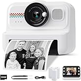 HiMont Instant Kids Photo Camera, HD/1080P Instant Camera for Children with 32G Card and Printing Paper, Children's Photo Cam