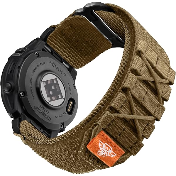 RUIMAYA 20mm Nylon Horlogeband Compatibel met Garmin Vivoactive 6/5/3/Venu 2 Plus, Geweven Horlogeband voor Garmin Vivomove 3/Sport/Style/Luxe/Trend/HR, Rookpaars