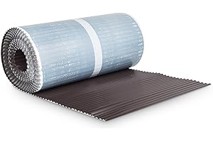 BMD Kaminanschlussband Wandanschlussband 300 mm x 5 m plissiert (dunkelbraun (RAL 8019)) Kaminanschluss Wandanschluss Kaminband Aluflex Dachrolle