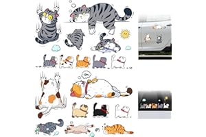 VSPEK Naklejki samochodowe z motywem drapaka z kotem, naklejki i naklejki na samochód z kreskówki, zabawne urocze prezenty, naklejki samochodowe z kotem, dekoracja na nadwozie ciężarówki, drzwi boczne