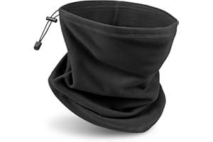 JEEZAO Multifunctional Polar Fleece Snood Neck Warmer Gaiter Unisex Thermal Windproof Loop Scarf Balaclava for Cycling Ski Motorbike Running