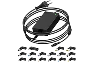 NEUE DAWN 100W 90W Chargeur PC Universel Portable avec Connecteur USB-C pour HP Stream/Pavilion,ASUS Vivobook,Macbook Pro/Air,Lenovo,Acer,Dell,Toshiba,Samsung,Sony,Fujitsu,Alimentation Universelle avec 16 Tips