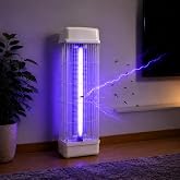 Coverzone 67cm UV Işıklı Kule Tipi 18W Sinek &Ouml;ld&uuml;r&uuml;c&uuml; Elektrikli Sivrisinek ve Haşere &Ouml;ld&uuml;r&uuml;c&uuml; Cihaz,18 Watt Temizleme Haznel