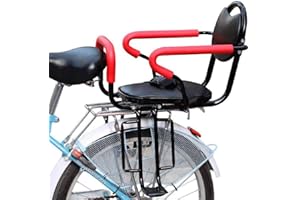 GFYWZ Children's Bike Seat, Detachable Bicycle Rear Seat, Child Bracket with Non-Slip Armrests And Pedals for 2-6 Year Old Baby Seat