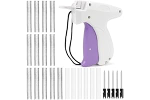 CAPANEUS Quik Clothing Fixer Set, Stitchy Gun, Pistola per Punti Vestiti, Fissaggio Rapido per Vestiti, Micro Stitchy Pistola, Mini Sewing Machine, Fissatore Rapido per Vestiti con 6 aghi 1000 aghi in plastica