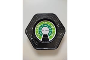 SELE Scatola di piombini Esagonale per terminali da Pesca - Pesca con Il Galleggiante - RIF.301603