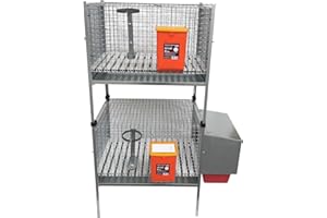 MONTIDISTRIBUZIONE Gabbia Conigli Conigliera Venere 2 Piani Sovrapposti 1 Fattrice + 1 Maschio. Misure Max cm L95 x P65 x H140. Completa di Tutto l'Occorrente. Compresi giunti di Sovrapposizione