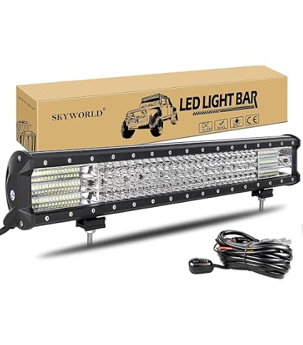 Barre Lumineuse LED Incurvée 108 Cm 540W - Spot/flood, 12V-24V, IP67, Pour 4x4, Tracteur, Offroad
