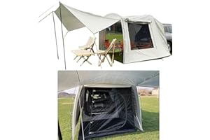 TentHome Tienda de Coche versátil SUV Tailgate Tent Rainfly Screen Room para Acampar, antimosquitos antirayos UV toldo de Coche (Tienda de Campaña con Mosquitera)
