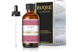 EUQEE Cherry Fragrance Oil 60ml, Cherry Essential Oil Aromatherapy Fragrance Oils, Fragrance Essential Oils for Diffusers for Home, DIY Candle Making