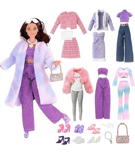 VILAC Accesorios Magnéticos Para Muñeca De Madera – 36 Prendas Y Complementos, Juego Creativo